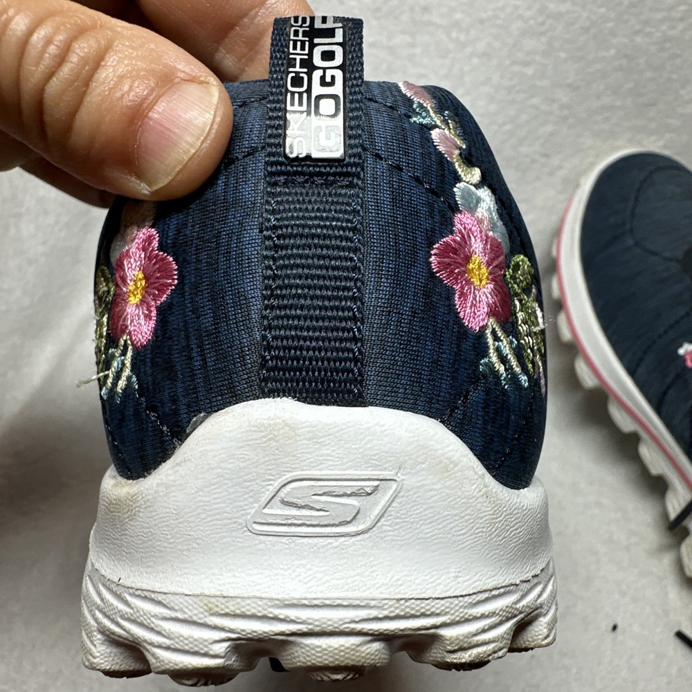 Skechers Women's Shoes With Floral Embroidery Design GoGolf Relaxed For Size 7.5 - Picture 12 of 16